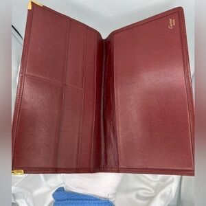 CARTIER Leather Bifold Long Wallet